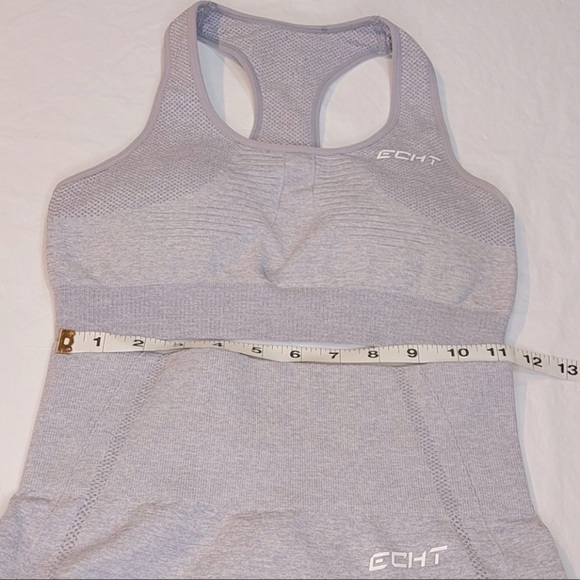ECHT Arise Seamless Grey High Rise Legging + Sports Bra SET Size Small - Picture 6 of 11